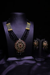Necklace Set with Black BeadsIMG_0370