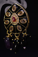 Necklace Set with Black Beads