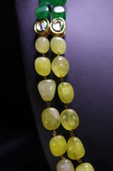 Dual Tones Stones NecklaceIMG_0513