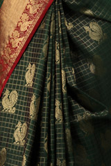 Green Peacock Motif SareeIMG_6667