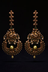 Peacock Stone Earrings