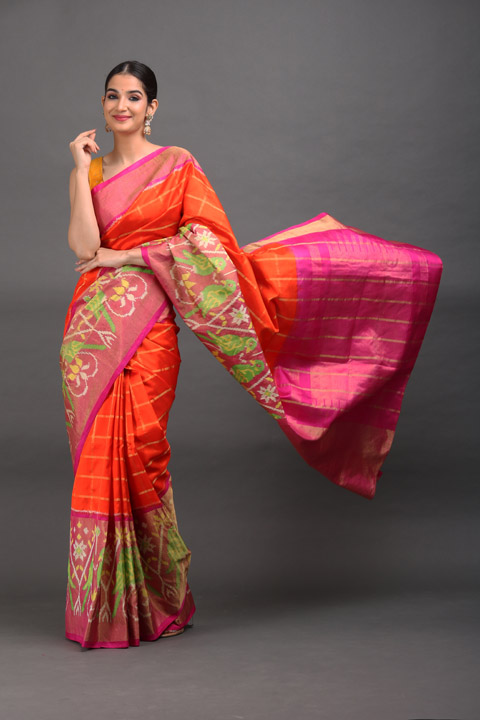 Red Handloom Silk Saree