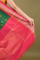 Green Handloom Silk SareeDSC01089
