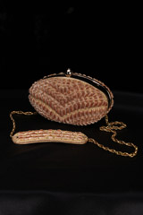 Oval Nude Beige Clutch2716_video