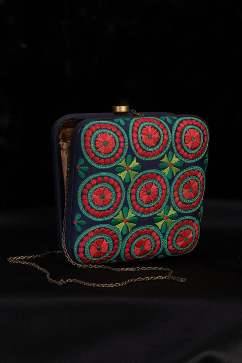 Blue Chakri clutch