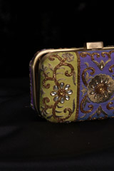 Royal Blue And Green clutchIMG_1768
