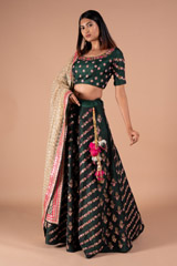 Bottle Green  LehengaDSC08485