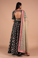 Bottle Green  LehengaDSC08495