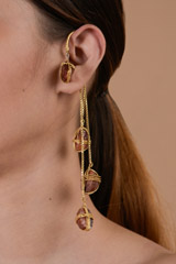 Red Cascade Ear Cuffs_DTR3721