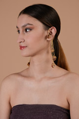 Red Cascade Ear Cuffs_DTR3722