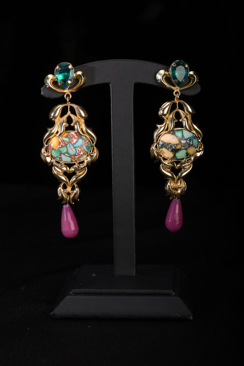 Multicolor Stone Earrings