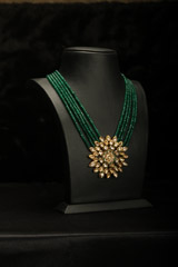 Green Beaded Necklace SetIMG_0744