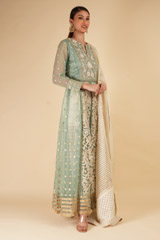 Ivory And Powder Blue AnarkaliDSC00410