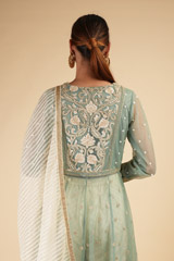 Ivory And Powder Blue AnarkaliDSC00414