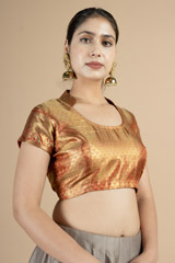 Maroon High Neck BlouseDSC09575