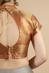 Maroon High Neck BlouseDSC09577