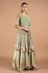 Mint Applique Sharara SetDSC02206