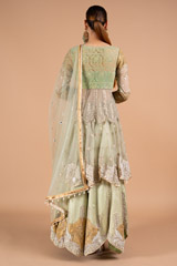 Mint Applique Sharara SetDSC02213