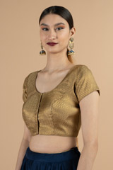 Jacquard Brocade Saree BlouseDSC06829