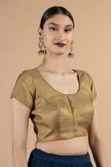 Jacquard Brocade Saree BlouseDSC06830
