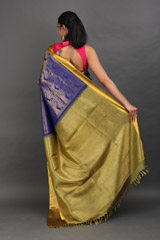 Blue Silk SareeIMG_7749