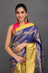 Blue Silk SareeIMG_7750