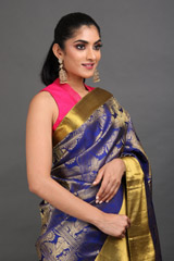 Blue Silk SareeIMG_7751