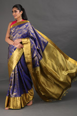 Blue Silk SareeIMG_7755