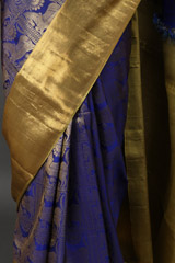Blue Silk SareeIMG_7759