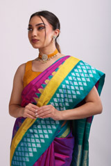 Purple Handwoven SareeIMG_7234