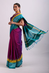 Purple Handwoven SareeIMG_7239