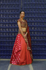 Red Banarasi LehengaIMG_3160