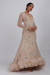 Eesome Ruffle Beige GownIMG_2733