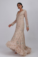 Eesome Ruffle Beige GownIMG_2739