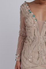 Eesome Ruffle Beige GownIMG_2757