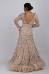 Eesome Ruffle Beige GownIMG_2769