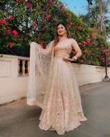 Blush Peach Lehenga1