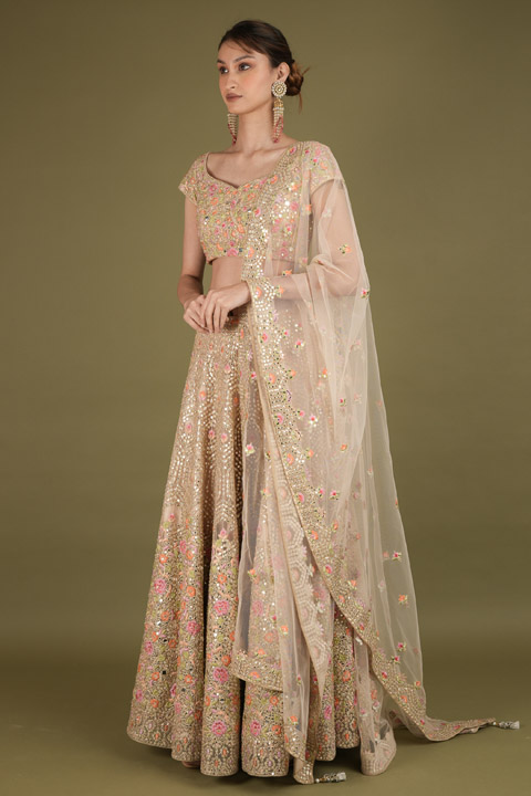 Blush Peach LehengaDSC02198