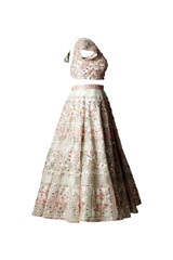 Green Foil Gota Lehenga3