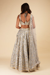 Grey Gota Foil LehengaDSC00332