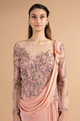 Old Rose Drape GownDSC00526