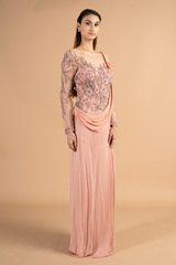 Old Rose Drape GownDSC00530