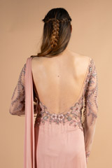 Old Rose Drape GownDSC00533