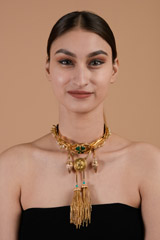 Gold and Green Necklace