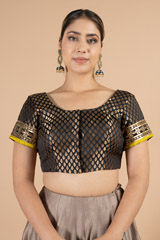 Black Brocade BlouseDSC07454