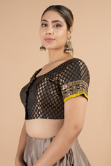 Black Brocade BlouseDSC07455