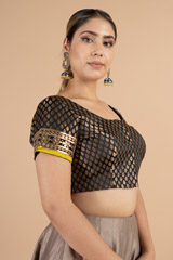 Black Brocade BlouseDSC07456