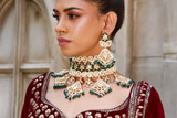 Kundan And Pearls Neckpiece Set2812
