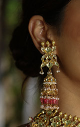 Pink Kundan Neckpiece SetIMG_0398