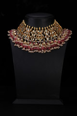 Pink Kundan Neckpiece SetIMG_9875